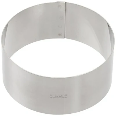 Image of IBILI 716010 Pastry Ring 10x4,5 cm of Stainless Steel, Silver, 10 x 4.5