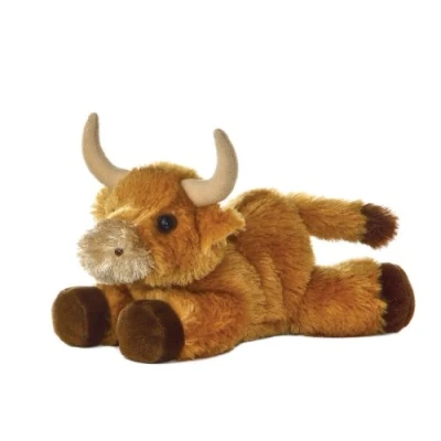 Image of Aurora World Ltd Mini Flopsie Toro Bull, Brown, 8 inch