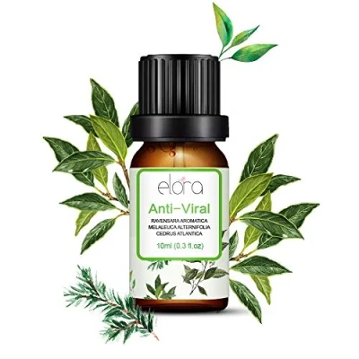 Image of Elora 10ml Anti Viral (Ravensara, Tea Tree &amp; Cedarwood Blend) Essential Oil 100% Pure Natural Oils for Diffuser, Humidifier, Aromatherapy, Sleep and Relaxation