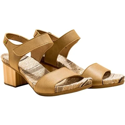 Image of El Naturalista Women&#039;s N5562T DEBA Sandals with Heel, CAMEL, 10 UK