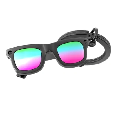 Image of O meta[l]morphose METALMORPHOSE Sunglasses Keyring Gift for Men, Women&#039;s Gift, Black, One Size, Casual