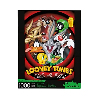 Image of AQUARIUS 65253 Looney Tunes Puzzle (1000 Piece Jigsaw, Red