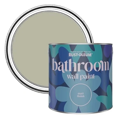 Image of Rust Oleum Neutral Water Resistant Bathroom Wall &amp; Ceiling Paint Tanglewood 2.5L
