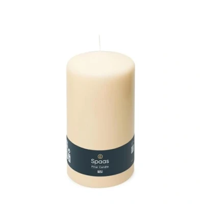 Image of Spaas Unscented Pillar Candle 100/200 mm, 140 Hours, Ivory