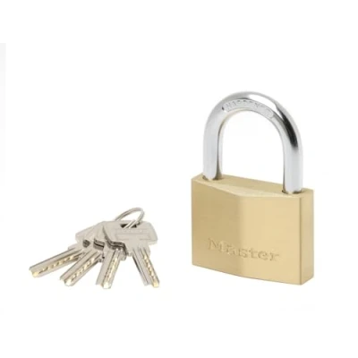 Image of Master Lock 2960EURD Key Padlock with Extra Thick Solid Brass Body, Gold, 8,8 x 6 2,1 cm