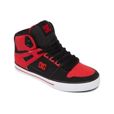 Image of DC Shoes PURE WC Skate shoes, Size: 8, Fiery red/white/black Leather