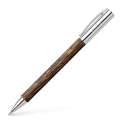Image of Faber Castell Ambition Coconut Wood Twist Pencil, Brown