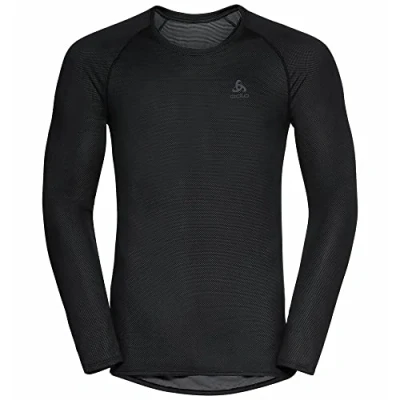Image of Odlo Men Functional Underwear Long Sleeve Shirt ACTIVE F DRY LIGHT ECO, black, XXL
