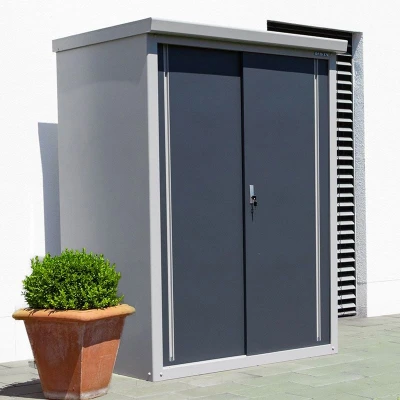 Image of 4&#039;5 x 3&#039;2 Trimetals Guardian D43 Metal Storage Shed (1.36m 0.98m)