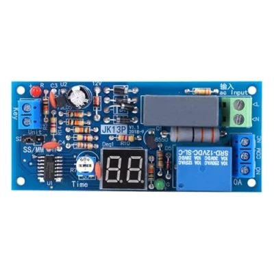 Image of ViaGasaFamido 220V AC Delay Timer Relay Module 1 99 Seconds/1 Minutes Time Range High Accuracy Electrical Supplies Board Module,module