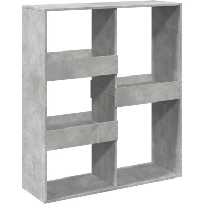 Image of vidaXL Book Cabinet/Room Divider Concrete Grey 100x33x115 cm