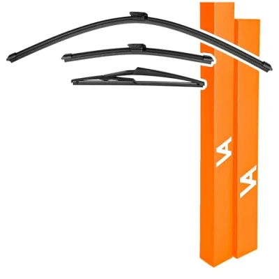 Image of VIA ALBION® Wiper Blades for RENAULT CAPTUR Mk1 (2016* 2019) All Weather Front &amp; Rear Wipers Set