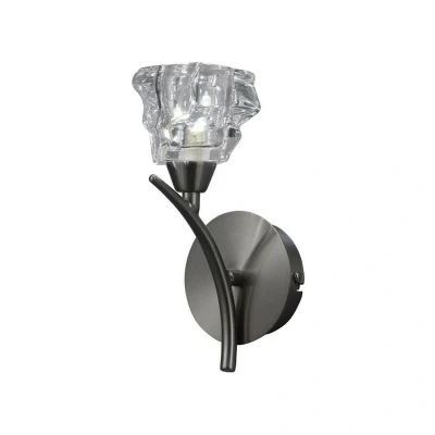 Image of Iku Wall Lamp Switched 1 Light G9, Satin Nickel