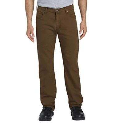 Image of Dickies Men&#039;s Tough Max Duck 5 Pocket Pant, Stonewashed Timber, 34W x 34L