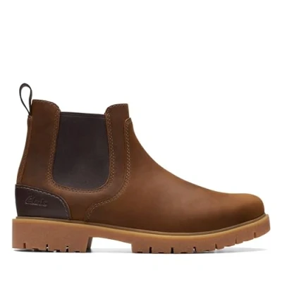 Image of Clarks Rossdale Top Mens Chelsea Boots 10 Beeswax