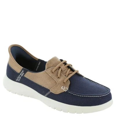Image of Skechers Women&#039;s ON The GO Flex PALMILLA Sneaker, Navy, 4.5 UK