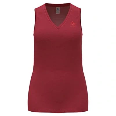 Image of Odlo Women Functional Underwear Tank Top with V neck ACTIVE F DRY LIGHT ECO, american beauty, M