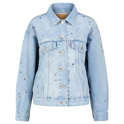 Image of Levi&#039;s Women&#039;s 90s Trucker Jacket, Bling Blue, L