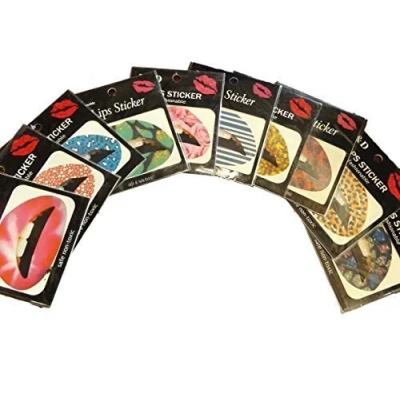 Image of 5 or 10 mixed lips Temporary Tattoos transfer stickers designs by Fat catz copy (10x tattoos)