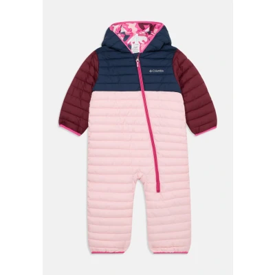 Image of Columbia Powder LITE II Reversible Snowsuit for kids, Size: 3/6m, Satin pink/coll navy/rich wine