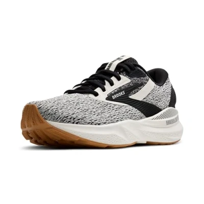 Image of Brooks Men’s Adrenaline GTS 24 Supportive Running Shoe, Coconut/Black/Biscuit, 11 UK
