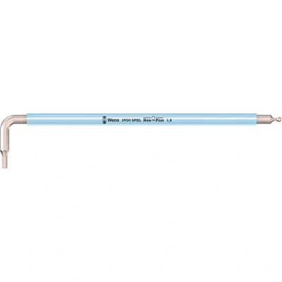 Image of Wera 05022660001 1.5 x 90 mm L Key 3950 SPKL Metric Silver