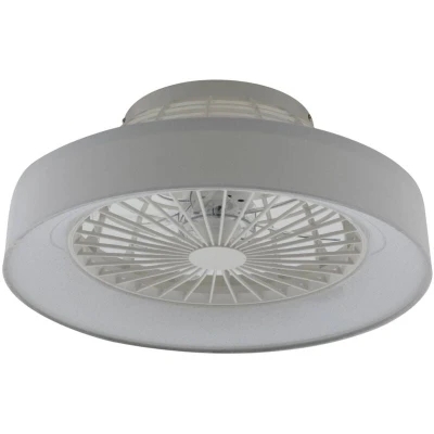 Image of Lindby LED ceiling fan Mace, white, quiet, CCT