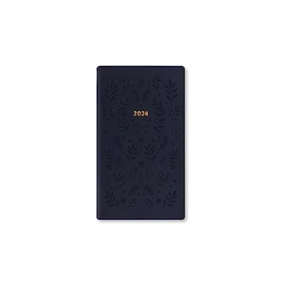 Image of Letts Woodland Medium Pocket week to view 2024 diary navy
