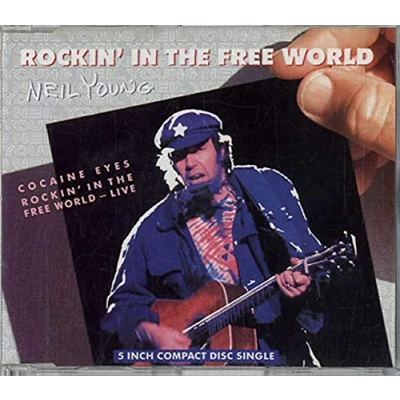 Image of Neil Young Rockin&#039; In The Free World 1989 German CD single W2776CD