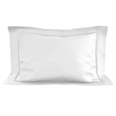 Image of Soleil d&#039;ocre, Cotton Pillowcase 50 x 75 cm Percale White