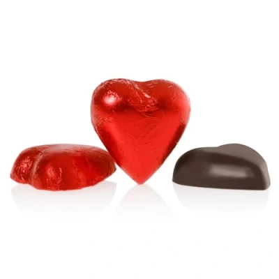 Image of Venchi 75% Extra Dark Valentines, 1 kg Heart Shaped Chocolates Gluten Free Vegan