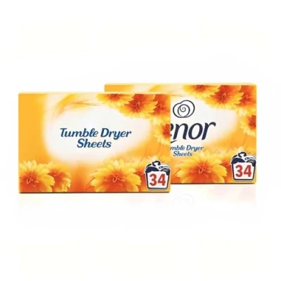 Image of Tumble Dryer Sheets Summer Breeze Fabric Conditioner Fresh Clothes Fragrance Long Lasting Freshness Drying for Clean &amp; Soft Fabrics (68 Sheets) 2Pk x 34