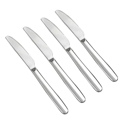 Image of Yarebest Stainless Steel Dinner Knife Set of 12, 12 Pieces Steak Knives