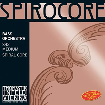Image of Thomastik Saiten für Kontrabass Spirocore Spiralkern Orchesterstimmung Satz 4/4 weich Mensur bis 1100 mm / 43.3&quot;