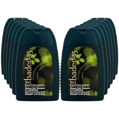 Image of Badedas 3 in 1 Revitalizing Shower Gel Shampoo and Conditioner having a rich formulation with extract of horse chestnut the distinctive Fragrance, 200 ml Pack 12