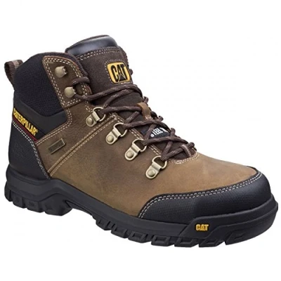 Image of Caterpillar Men&#039;s Framework St S3 Wr HRO SRA Industrial Boot, Seal Brown, 11 UK