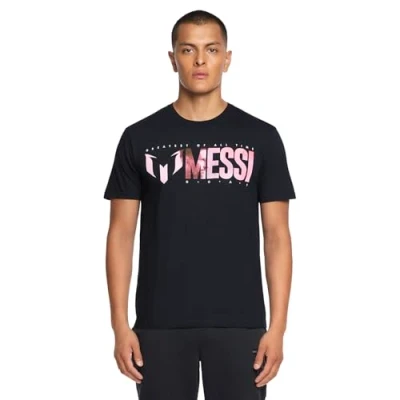 Image of Messi Men&#039;s Lifestyle Standard T Shirt, Stretch Limo, Medium