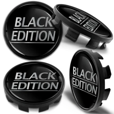 Image of Biomar Labs 4 x 68mm Hub Caps Compatible with BMW 36136783536 Rim Cover Wheel Hubcaps Alloy Wheels Black CB 6