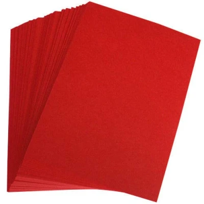Image of StellaWeds 100 x A4 Red Card Stock 260gsm