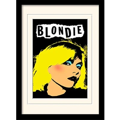 Image of Blondie Punk Mounted &amp; Framed 30 x 40cm Print, MDF, Multi Colour, 42 32 2.4 cm