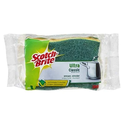 Image of Scotch Brite Pack of 2 Ultra Comfortable Sponges Mauve 4