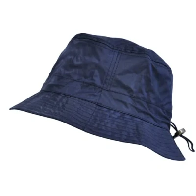 Image of Toutacoo, Adjustable Bucket Rain Hat Nylon Look (03 Blue/ 02)