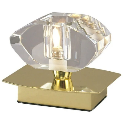 Image of Alfa Small Table Lamp 1 Light G9, Polished Brass
