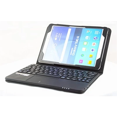 Image of MQ Case Cover with French (AZERTY) Bluetooth Keyboard and Built In Touchpad for Samsung Galaxy Tab A 10.1 WiFi SM T580 LTE T585