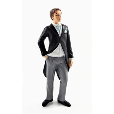Image of Melody Jane Dolls House Groom in Tails Resin Man Wedding Figure People