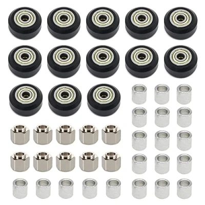 Image of Zeberoxyz 13pcs 3D Printer Parts POM Pulley Wheels Kit with Bearing+10pcs Hexagonal Eccentric Column+20pcs Round Isolation Column for CR10, Ender 3, 3 Pro, 5 (43pcs/kit Wheels)