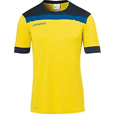 Image of Uhlsport Offense 23 Jersey Men&#039;s Lime Yellow/Navy/Azure, X Large