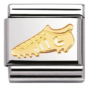Image of Nomination Gold Football Boot Charm