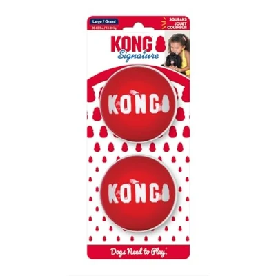 Image of KONG Signature Balls 2 pk Lg, L, Red