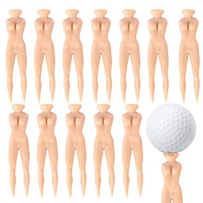 Image of Skystuff 12Pcs Golf Ball Holder Tee Novelty Nude Tees Model for Xmas Stocking Filler